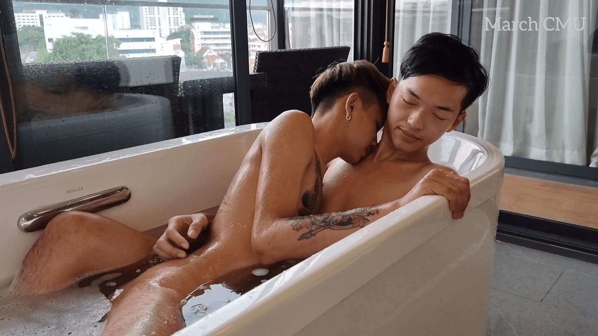 Asian amateur bareback fucked while jerking SEX GAY HD