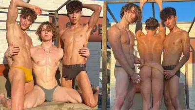 Danny Fantasy, Hazel Hoffman and Luca Ambrose have a threesome